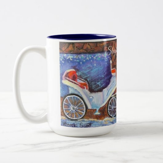 Alaska Sleigh Bells Ring Zweifarbige Tasse (Links)