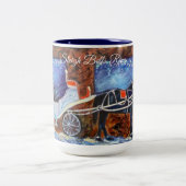 Alaska Sleigh Bells Ring Zweifarbige Tasse (Mittel)
