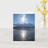 Alaska Small, 4" x 5,6" Faltkarte Karte (Gelbe Blume)