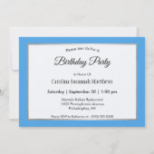 Alaska Snow Mountains Foto Geburtstag Einladung (Rückseite)