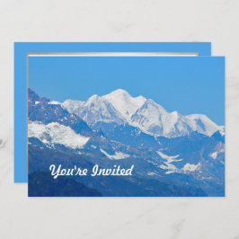 Alaska Snow Mountains Foto Geburtstag Einladung