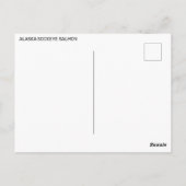 Alaska Sockeye Salmon Postkarte (Rückseite)