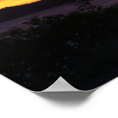 Alaska-Sonnenuntergangsposter Poster (Ecke)