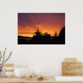 Alaska-Sonnenuntergangsposter Poster (Küche)