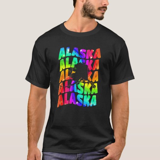 Alaska Souvenir Vacation Tourist Alaskan Territory T-Shirt (Vorderseite)