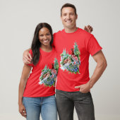 Alaska Staat Bird und Blume T-Shirt (Unisex)