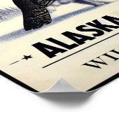 Alaska Staat Bird - Willow Ptarmigan Vintag Poster (Ecke)