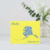 Alaska Staat Blume Collage Karte (Stehend Vorderseite)