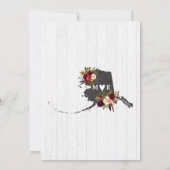 Alaska Staat Destination Bridal Dusche Einladung (Rückseite)