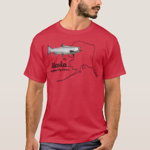 Alaska Staat Fish King Salmon TShirt