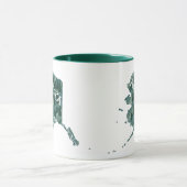 Alaska Staat Karte Beschreibung Tasse (Zentrum)