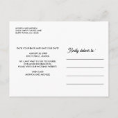 Alaska Staat Karte Hochzeit in Urlaubsort - JEDE F (Rückseite)