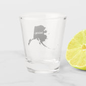 Alaska Staat Map Belong Schnapsglas (Rückseite)