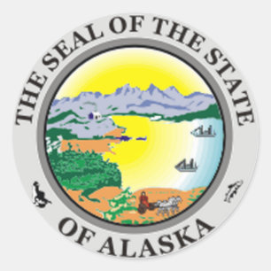 Alaska Staat Siegel Sticker