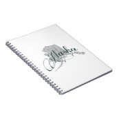 Alaska Staat Typografie Notizblock (Rechte Seite)