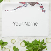 Alaska Staat United Staaten Map Vintag USA Geschirrtuch (Gefaltet)