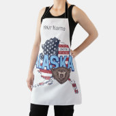 Alaska Staat United Staaten Map Vintag USA Schürze (InSitu)