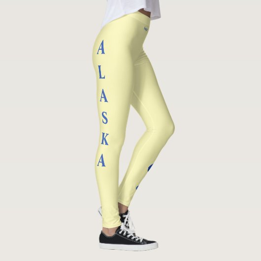 Alaska Staat Vergessen Sie Me Nots Staat Blume Leg Leggings (Rechts)