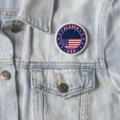 Alaska, Staaten der USA Button (Beispiel)