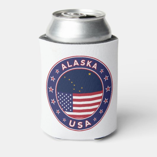 Alaska, Staaten der USA Dosenkühler (Kanne Rückseite)