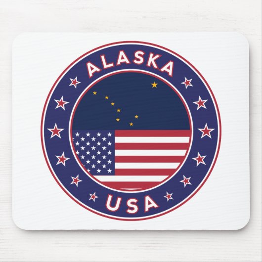 Alaska, Staaten der USA Mousepad (Vorne)