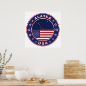 Alaska, Staaten der USA Poster (Küche)