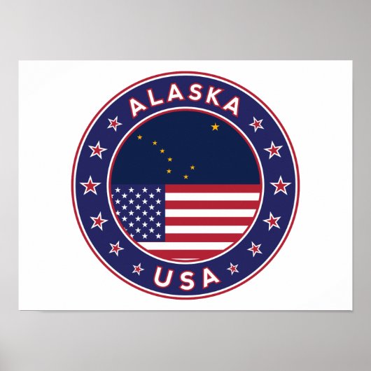 Alaska, Staaten der USA Poster (Vorne)