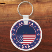 Alaska, Staaten der USA Schlüsselanhänger (Vorderseite)