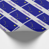 Alaska-Staats-Flagge Geschenkpapier (Ecke)