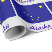 Alaska-Staats-Flagge Geschenkpapier (Rolleneckpunkt)