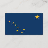 Alaska-Staats-Flagge Visitenkarte (Rückseite)