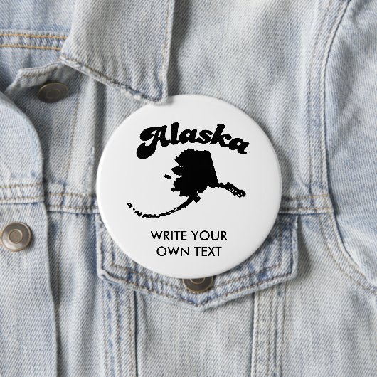 ALASKA-STAATS-MOTTO-T - SHIRT BUTTON (Beispiel)