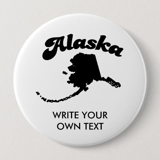 ALASKA-STAATS-MOTTO-T - SHIRT BUTTON (Vorderseite)
