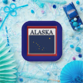 Alaska-Staatsflagge 7" Teller auf Papier (Party)