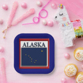 Alaska-Staatsflagge 7" Teller auf Papier (Party)