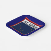 Alaska-Staatsflagge 7" Teller auf Papier (Gewinkelt)