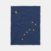 Alaska Staatsflagge Fleecedecke (Vorderseite)