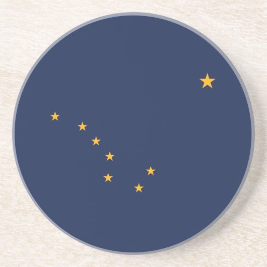 Alaska Staatsflagge Getränkeuntersetzer (Vorne)