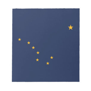 Alaska Staatsflagge Notizblock