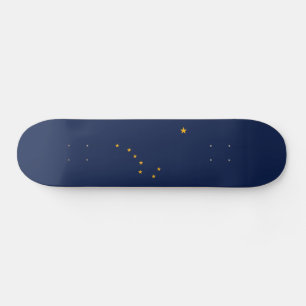 Alaska Staatsflagge Skateboard