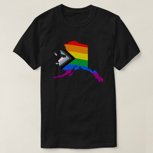 Alaska Staatsstolz LGBTQ Progress Prix T-Shirt (Design vorne)