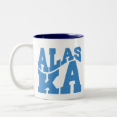 Alaska - Staatsstolz Zweifarbige Tasse (Links)