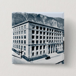 Alaska State Capitol in Juneau Datum 1930 Vintage Button