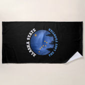 ALASKA STATE FLAG BEACH TOWEL STRANDTUCH (Vorderseite)