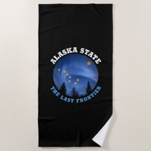ALASKA STATE FLAG BEACH TOWEL STRANDTUCH
