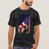 Alaska State Flag Distressed US American Patriotic T-Shirt (Vorderseite)
