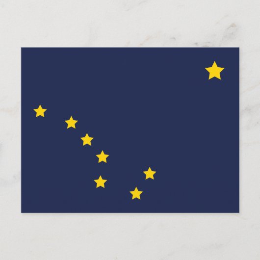 Alaska State Flag Postcard Big Dipper Polaris Postkarte (Vorderseite)