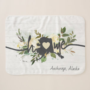 Alaska State Personalisiert Ihre Heimatstadt Rusti Sherpadecke