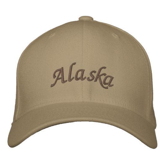 Alaska-StickHat Bestickte Kappe (Vorderseite)