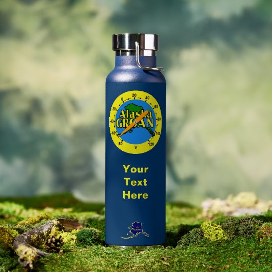 Alaska Stöhn Thermometer Trinkflasche (Außenbereich (gedreht))